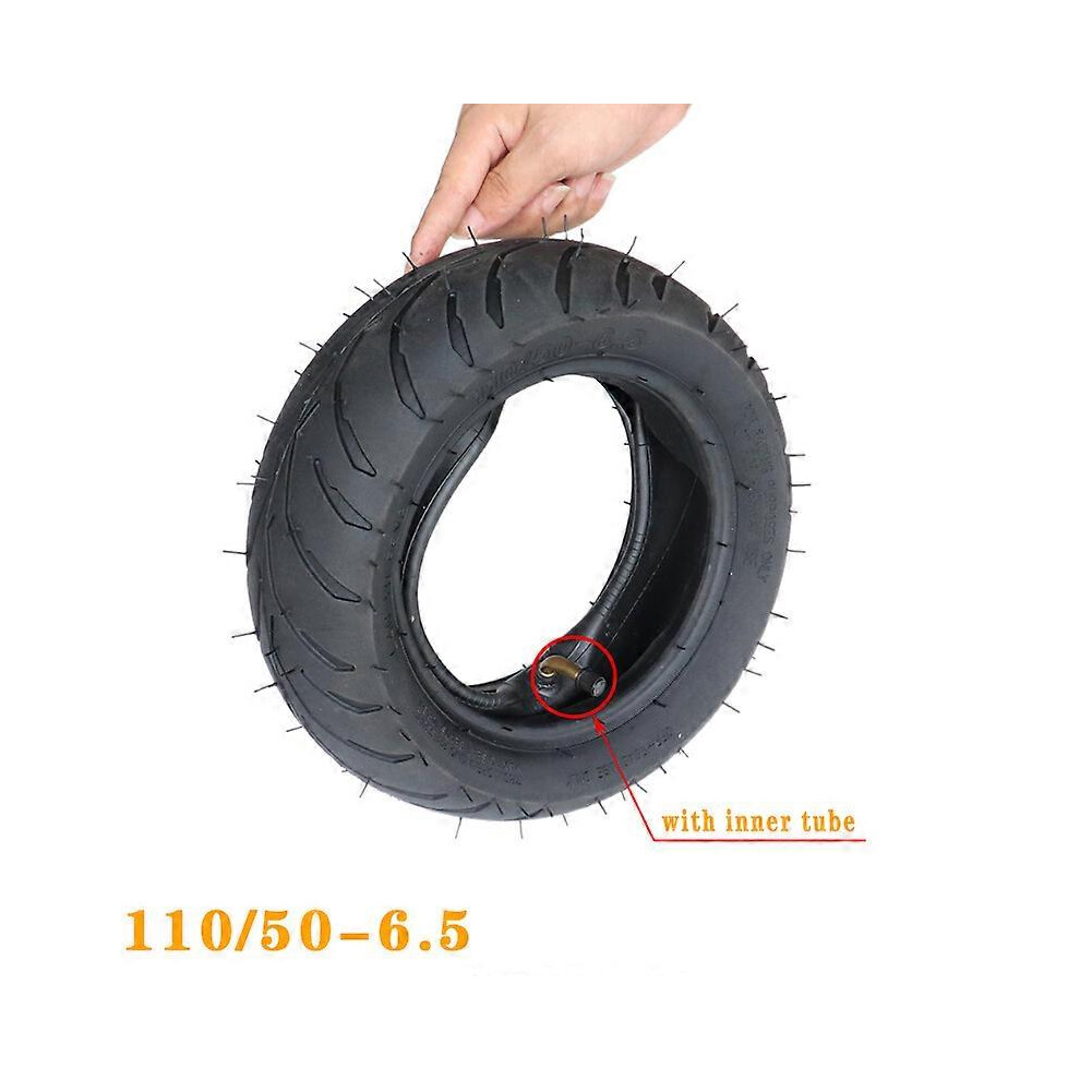 (110 50 6.5 1set, One size) 90 / 65 - 6.5 Front Tire& 90/65-6.5 Inner Tube Bent Valve fits 49cc Mini Dirt Bike e Scooter Mini Moto