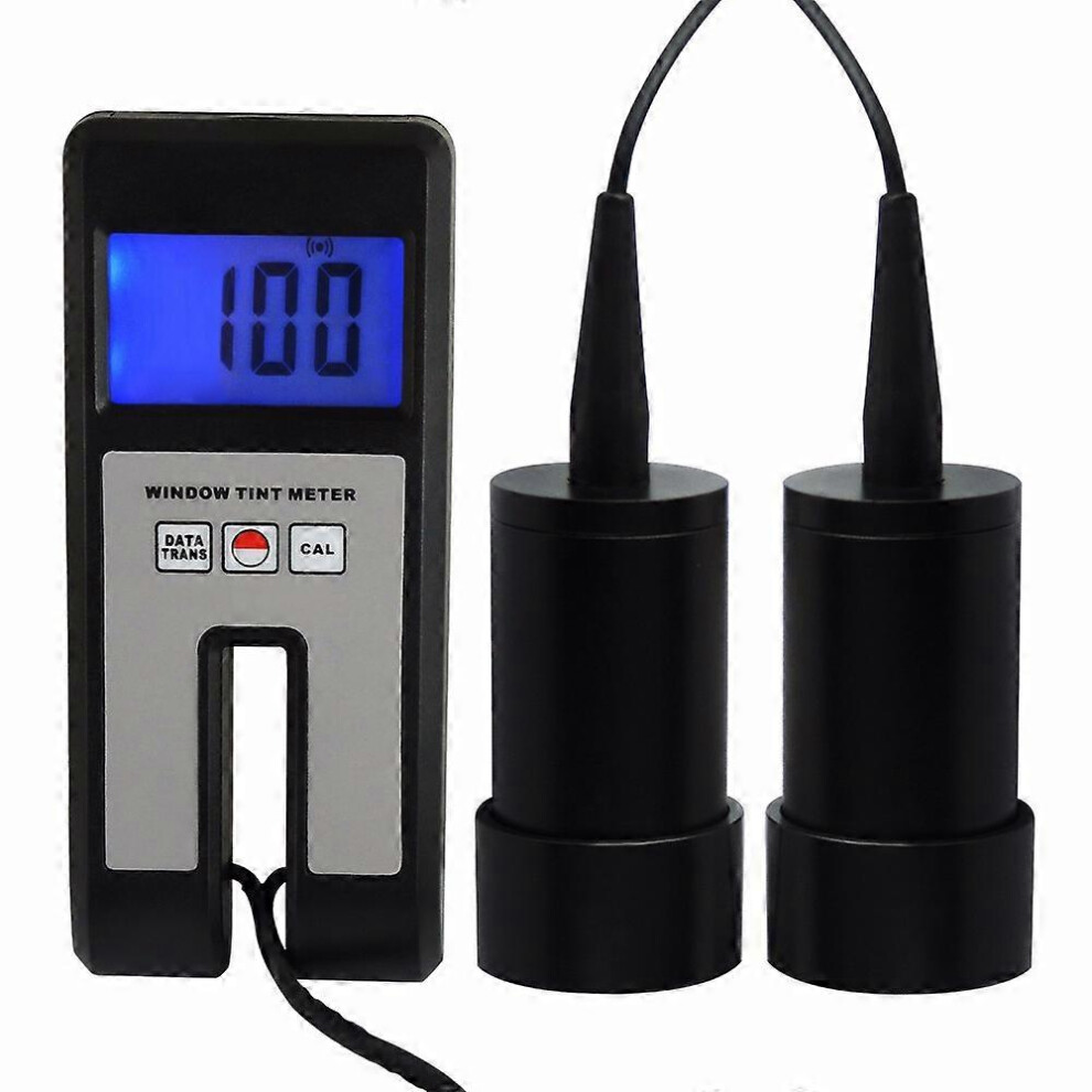(As show, One size) Digital Window Tint Meter Visual Light Transssion 18mm Thickness Continuous Measuring