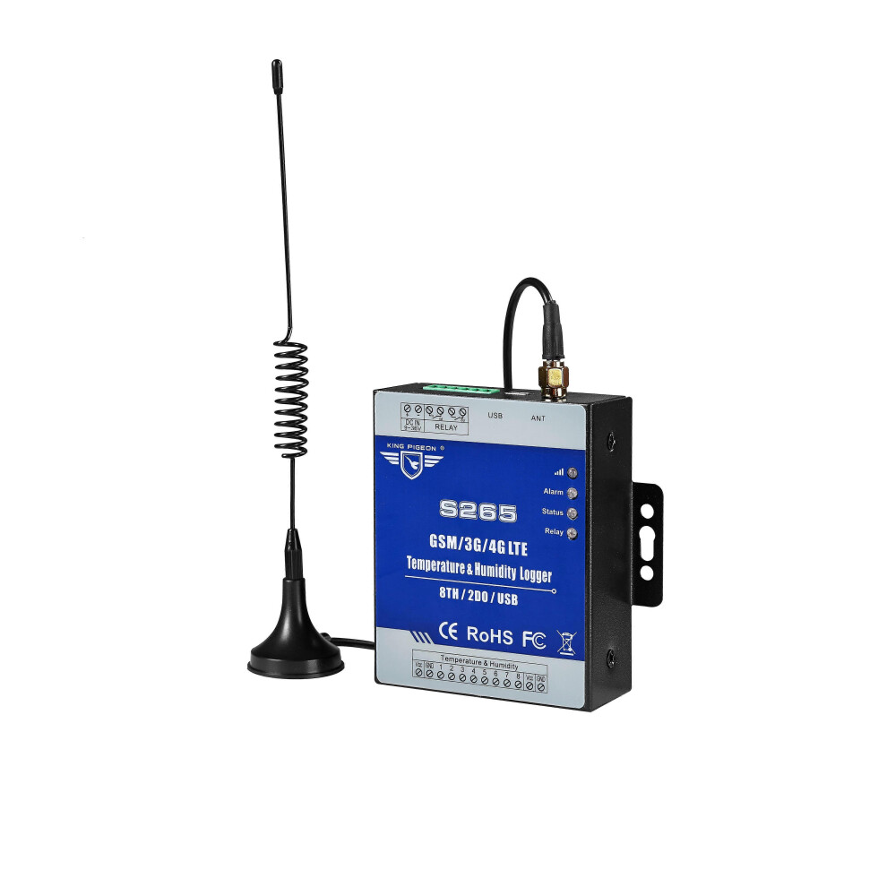 (As show, One size) Cellular GSM 3G 4G SMS temperature humidity alarm S265
