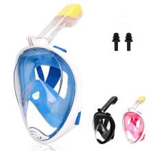 (S or M, Pink) Full Face Snorkel Mask, Professional Snorkeling Mask 180 Panoramic Diving Mask Anti-fog Anti-leak With Detachable Camera Slot -GSL