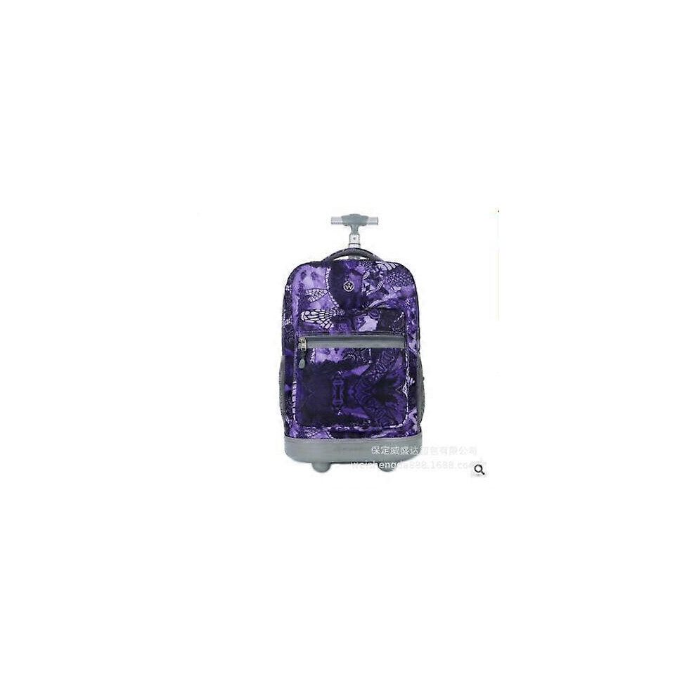 (18 inch10, One size) 18 inch Wheeled backpack for kids School backpack On wheels Trolley backpacks bag for teenagers Children School Rolling backpack