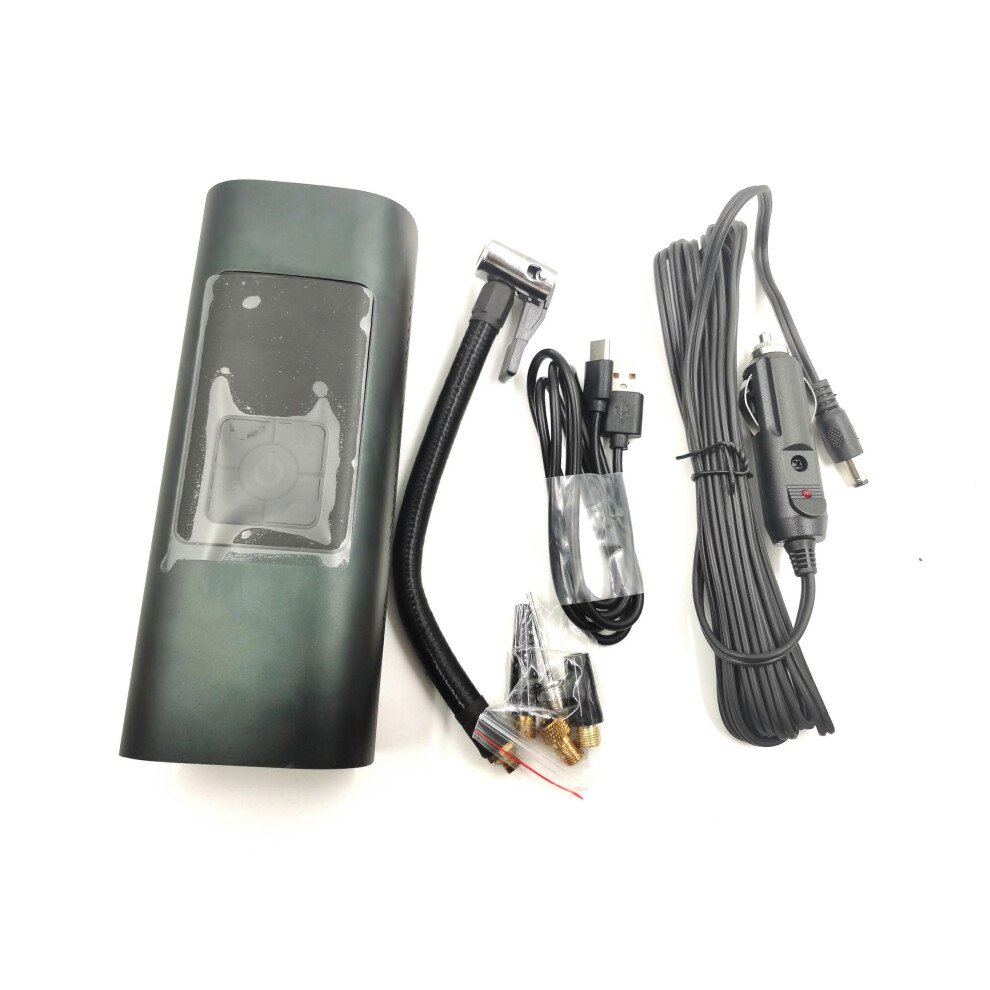 (As show, One size) Portable DC 12v Wireless Electric Air Compressor Pump Tire Inflator with Led Light for Car Bicycles Motorcycle