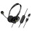 (As show, One size) USB Computer Headset Business Operator Special Headset Wired Headset In-Line Control Headset with Typec Adapter 2