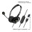 (As show, One size) USB Computer Headset Business Operator Special Headset Wired Headset In-Line Control Headset with Typec Adapter 3