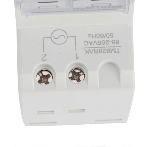 (As show, One size) Electronic Timer Switch Programmable Smart Analog Time Din Rail Mounting 85-265V 16A 2