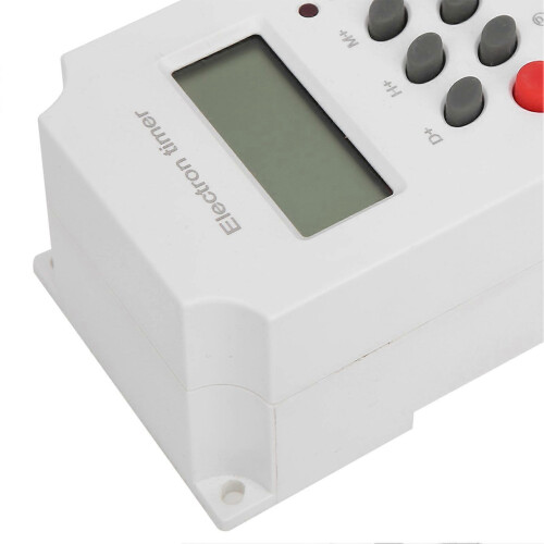 (As show, One size) Digital Time Switch LCD Display MicroComputer Electron Timer Switch ABS 220V KG316TII 1