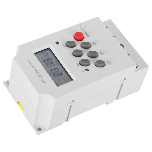 (As show, One size) KG316T-II 30A Digital Timer Switch Programmable Electronic Time Control Switch (AC-DC 12V) 1