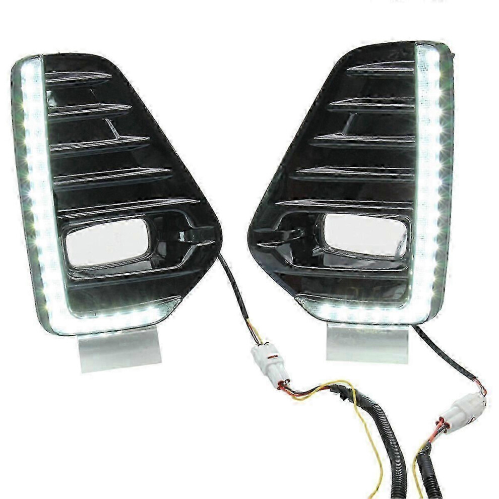 (As Show, One Size) Led Daytime Running Lights For Kicks 2021-2023 Drl & Turn Signal Lights Fog Lights White/Amber 4633396585859