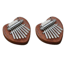 (As show, One size) Mini Kalimba Mini Thumb Piano 8-Tone Portable Beginner Finger Piano Instrument D