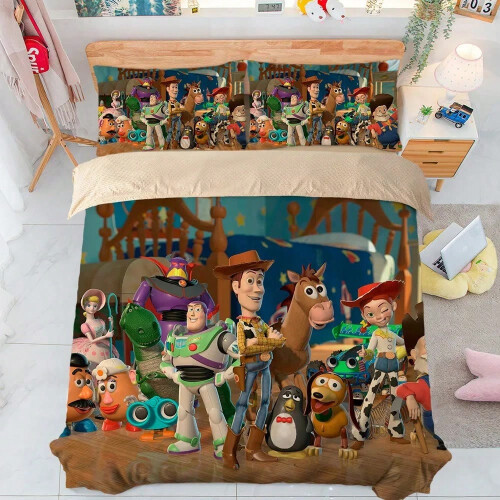 (6, 200x200cm 3pcs) Disney Toy Story Bedding Set,Cartoon Toy Story ...