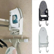 (As show, One size) Iron Board Door Wall Mount Storage Rack Holder Hanger-colorblack