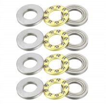 (As show, One size) 4pcs 3in1 Plane Axial Ball Bearing Thrust Bearing F26M F2.56M F38M F510M F612M F715M F816M F1018M