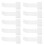 (As show, One size) 10Pcs Car Parking Permit Ticket Clip Transparent Invoice Ticket Folder Windscreen Folder Sticker 1