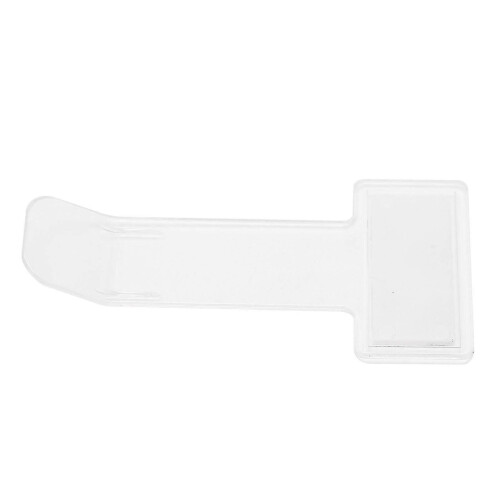 (As show, One size) 10Pcs Car Parking Permit Ticket Clip Transparent Invoice Ticket Folder Windscreen Folder Sticker 1
