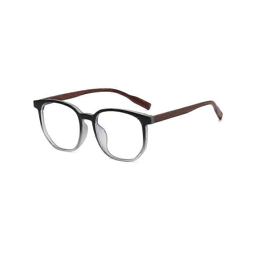 Blue,Black (As Show, One Size) Eyewear Designer Anti Blue Light Blocking Reading Glasses Tr Frame Computer Readers Anti Eyestrain Flat Light Mirror (Color : Blac
