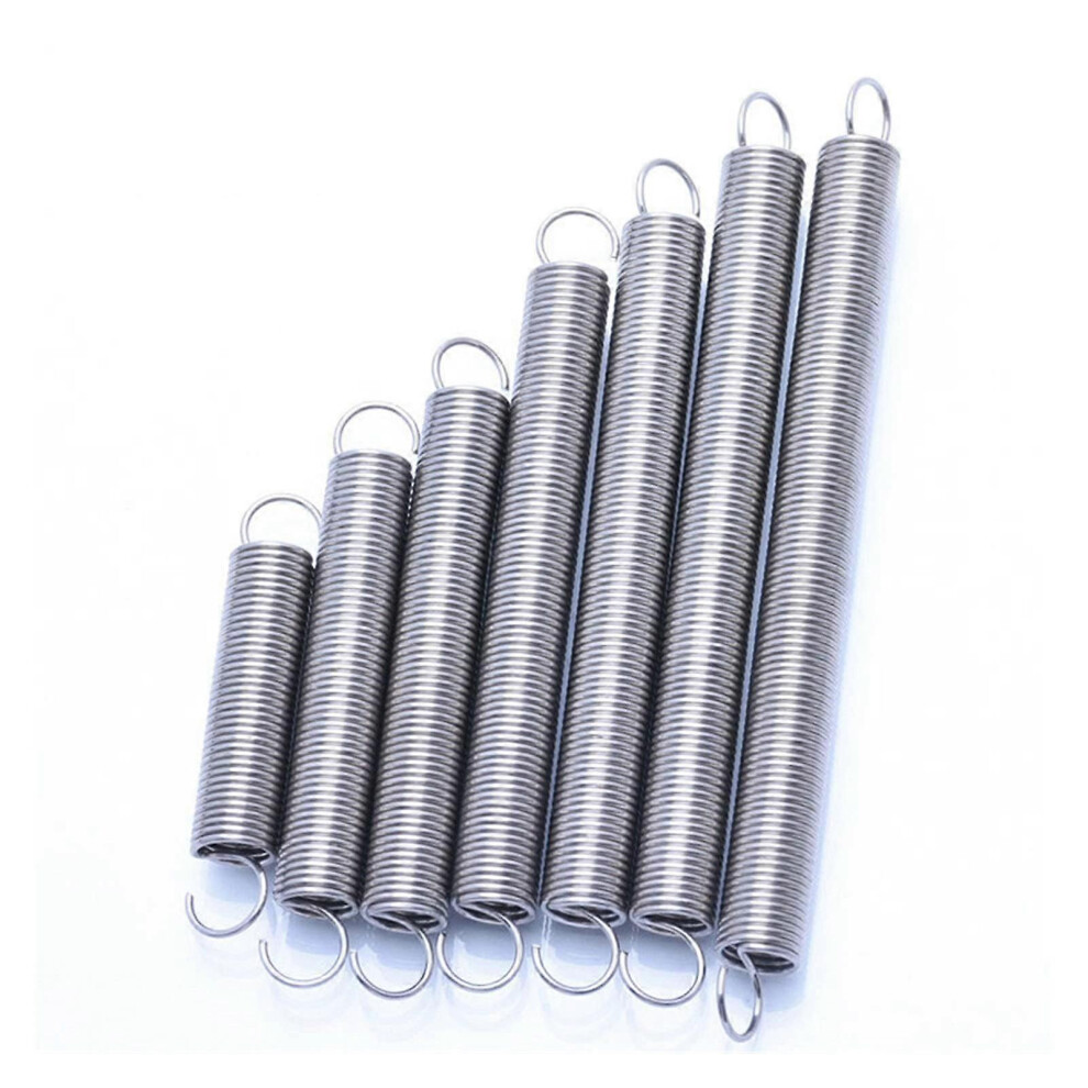 (As Show, One Size) Home Maintenance Extension Spring Stainless Steel Tension Spring (Wire Dia 0.6Mm, Outer Dia 5Mm, 60Mm 10Pcs) 4632480826922