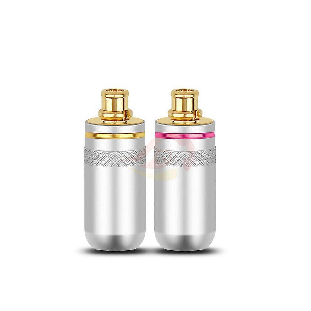 (As show, One size) MMCX Pin HiFi Headset Male Audio Jack Wire Connector For Se425 Se525 Se535 Se846 W60 W80 Earphone Plug Metal Adapter Silver
