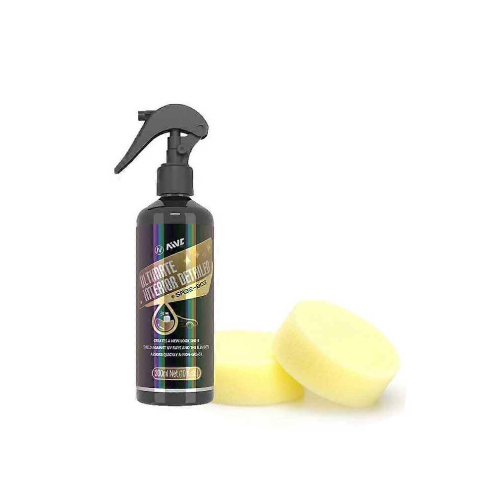(As show, One size) Car Interior Detailer Plastic Restorer Cleaner For Dashboard Seats Leather Shine Plastic ,Vehicle Detailing & Restoration