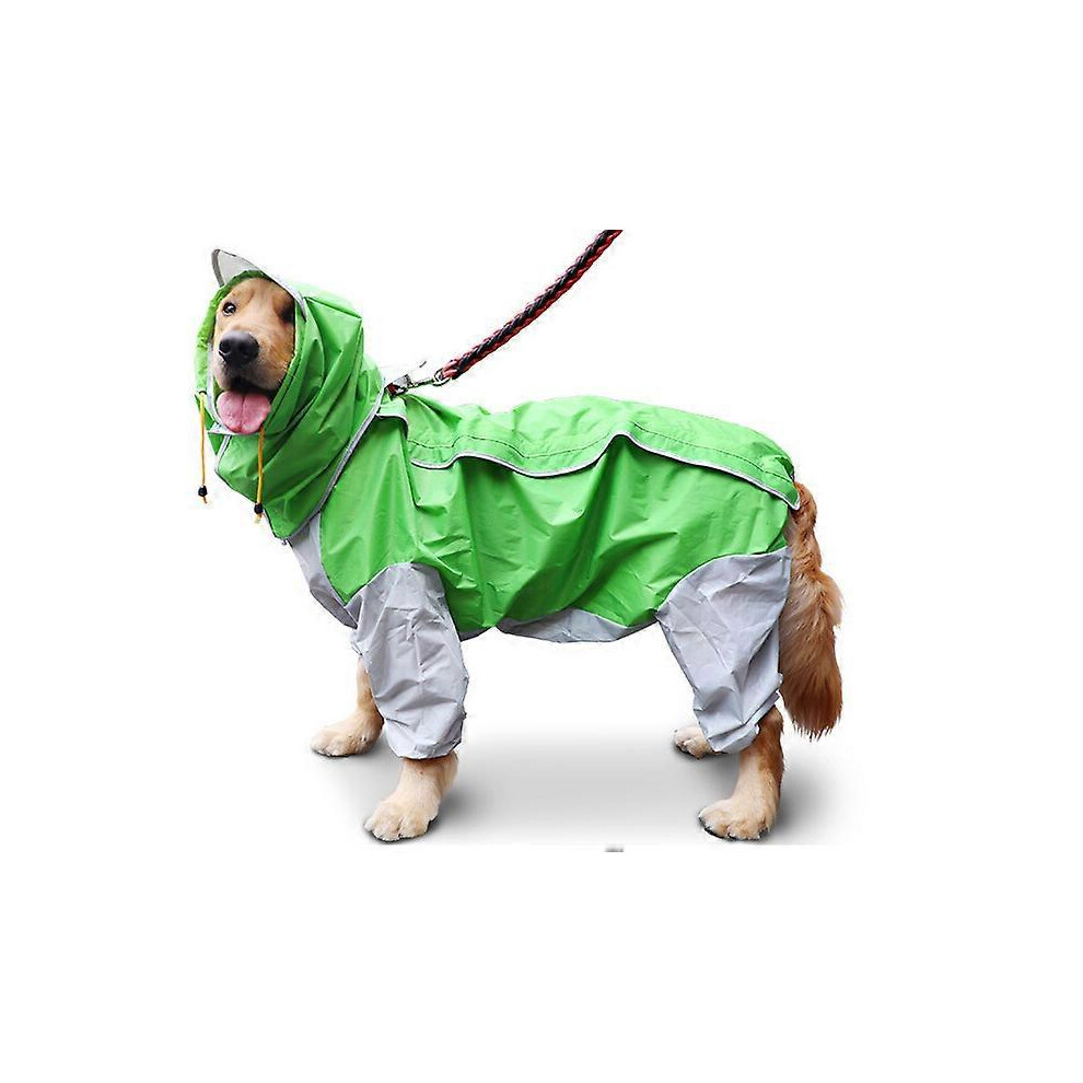 (As show, One size) Dog Raincoat Waterproof Dot Rain Cape For Small Medium Big Dogs Hooded Jacket Poncho Pet Rain Coat  chubasquero para perrors