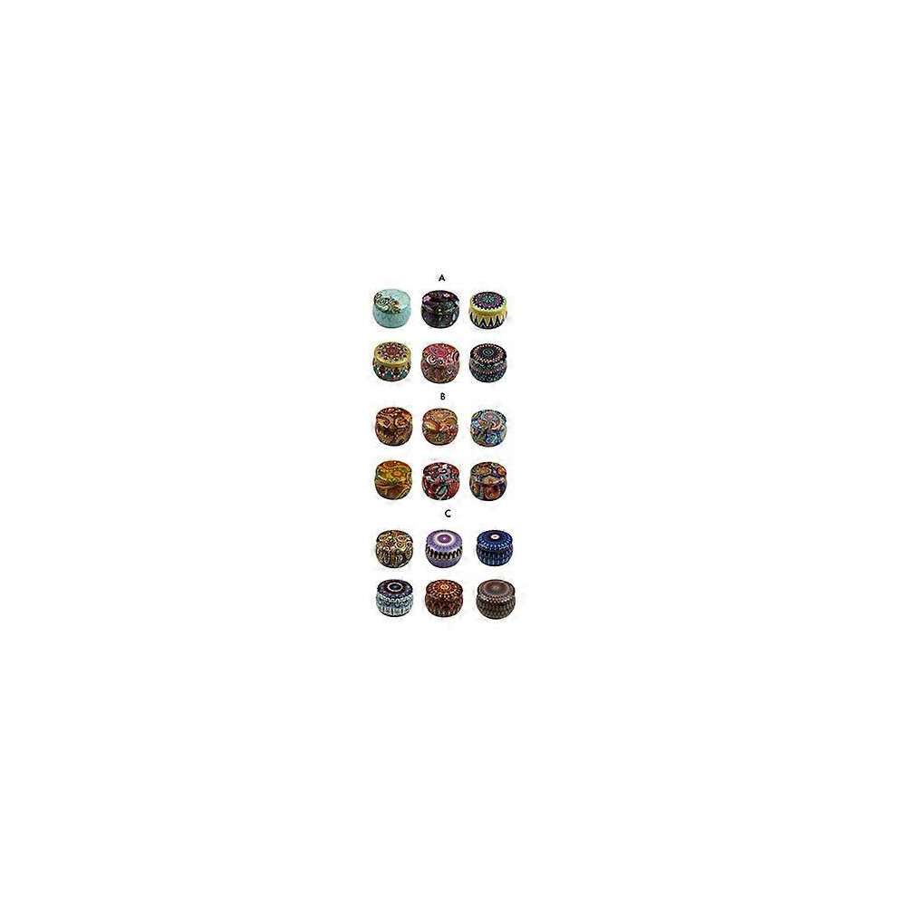 (As show, One size) 12/6/3PCS Candy Jars DIY Candle Tin Cans Making kit Holder Storage Case for Dry Storage Spices Festive Party Supplies and Sweets