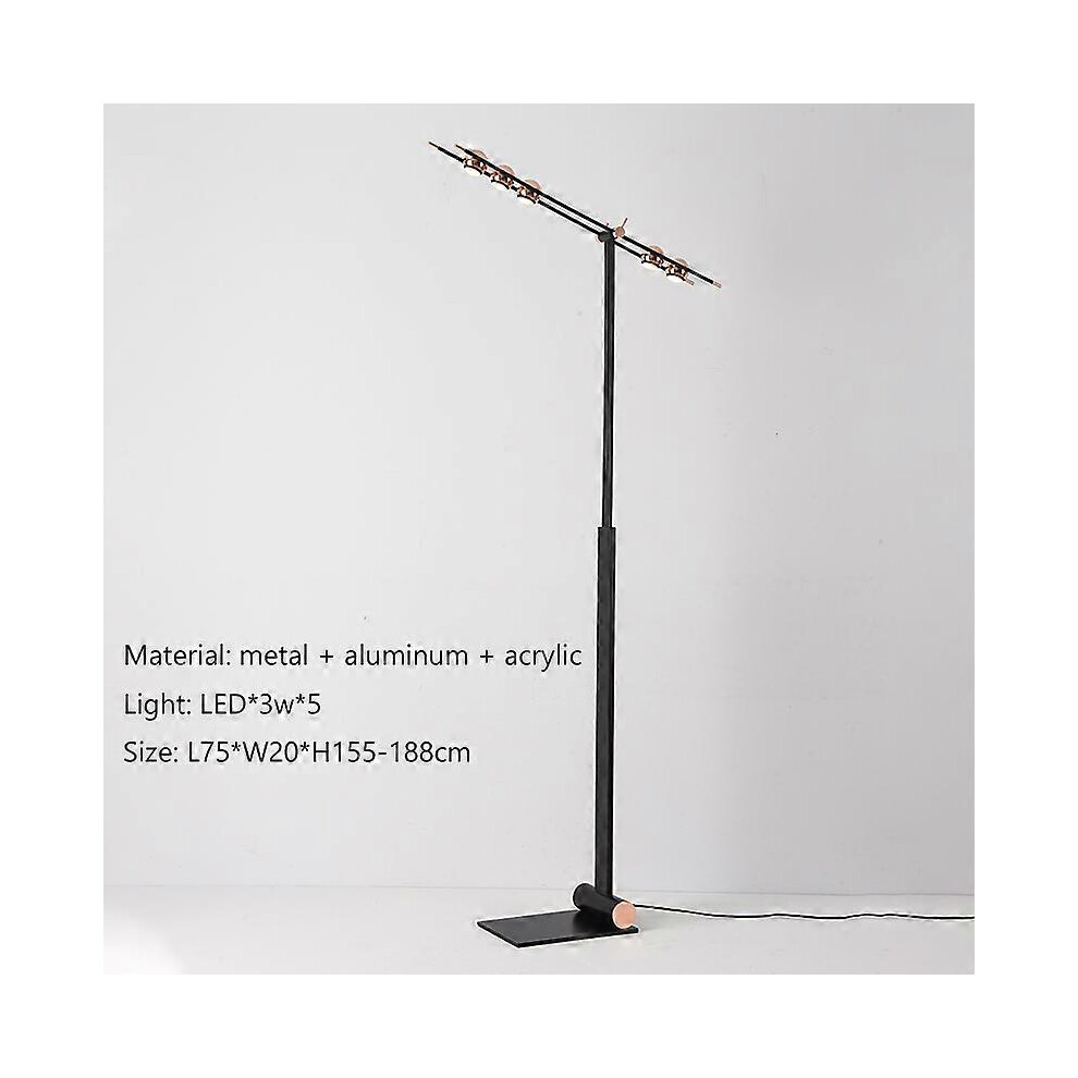 (As show, One size) Nordic Creative Design Adjustable Led Floor Lamp Living Room Bedroom Home Decor Sofa Corner Bedside Reading Standing Table Light