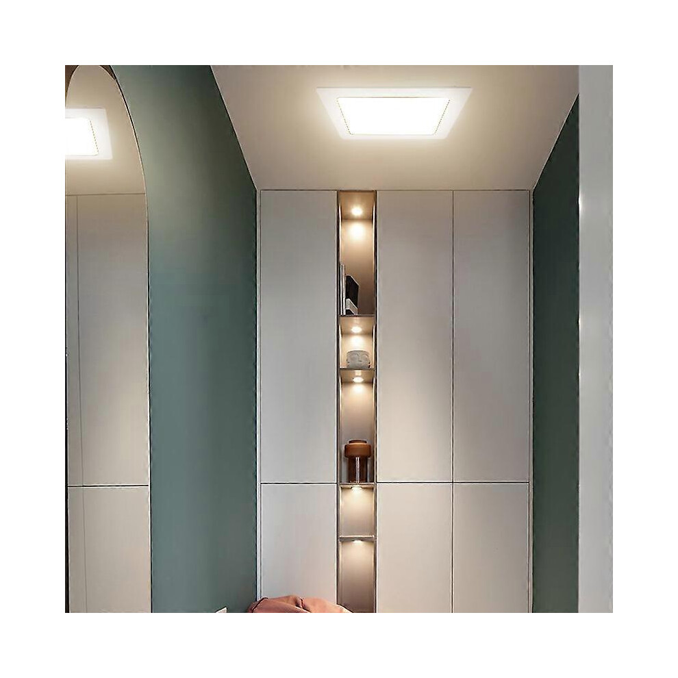 (As Show, One Size) Ok-B =Ultra Thin Round/Square Panel 3W 5W 9W 12W 15W 18W 24W Recessed Led Ceiling Ac85-265V Led Down Light