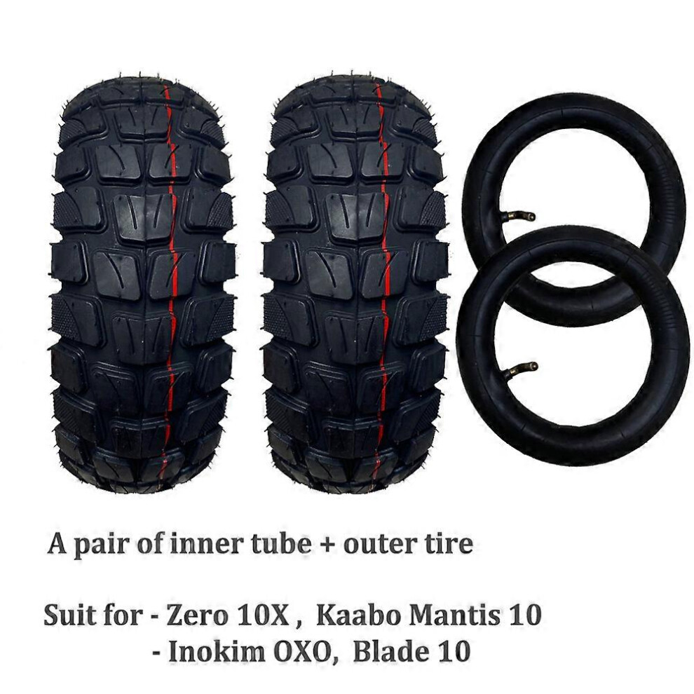 (As Show, One Size) 10*3Inch Semi Off-Road Pneumatic Tire Suit For 10X Kaabo Mantis10 Blade10 Inokim Oxo/Ox Electric Scooter 4634009535124