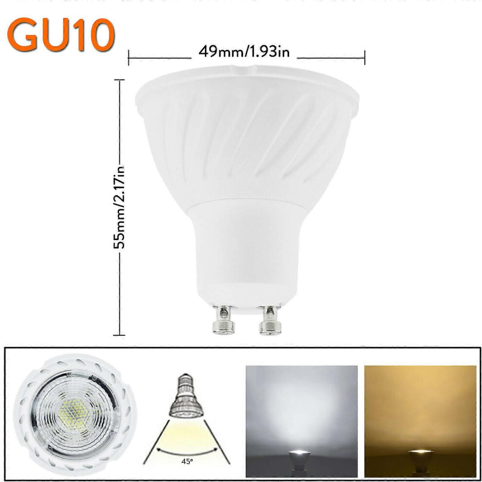 (As show, One size) 5PCS Dimmable LED Spotlights 7W GU10 GU5.3 MR16 COB Spot Light Bulbs Lamps 220V 230V Aluminum High Quality Super Bright Ampoule-image-OPC-PHJWMSC-NEW