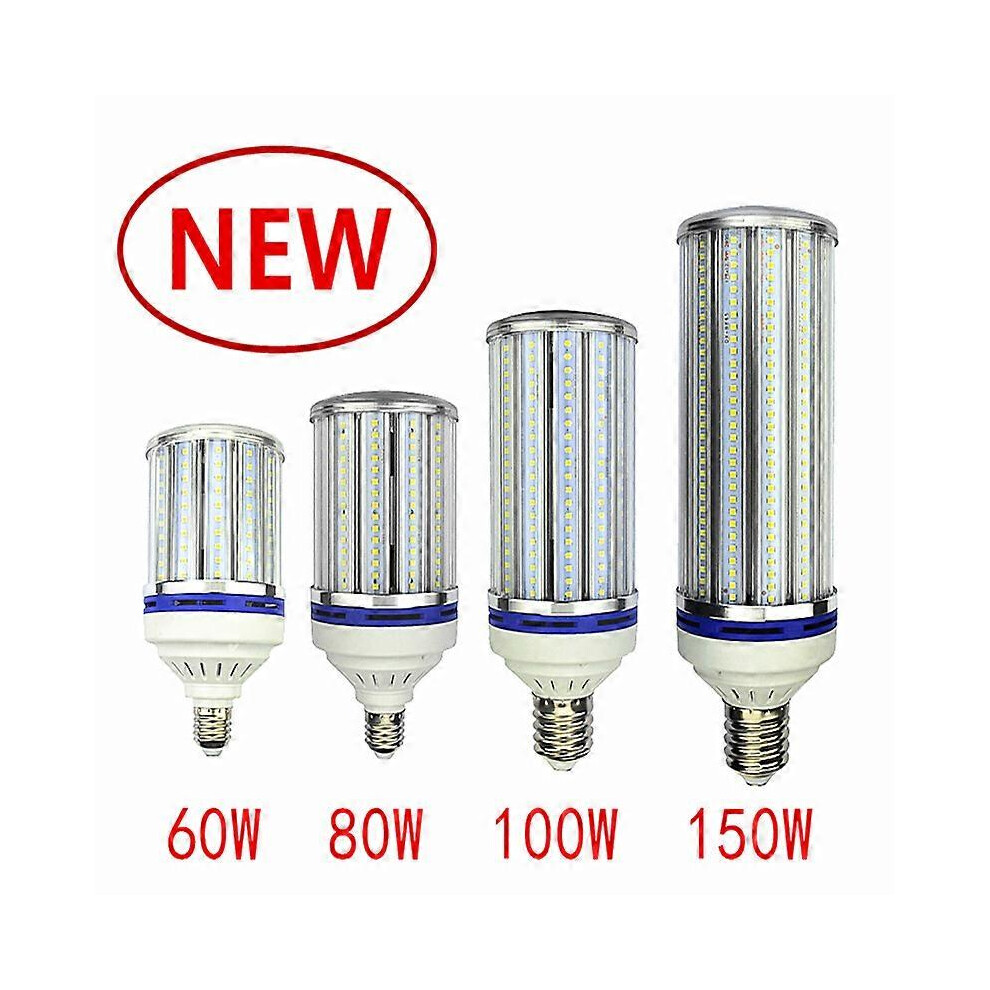 (As show, One size) 2835 60W LED bulb 80W Big corn lamp 100W street lamp 150W yard lamp E27 E39 E40 For Factory Warehouse  High Bay Light Corn Lamp