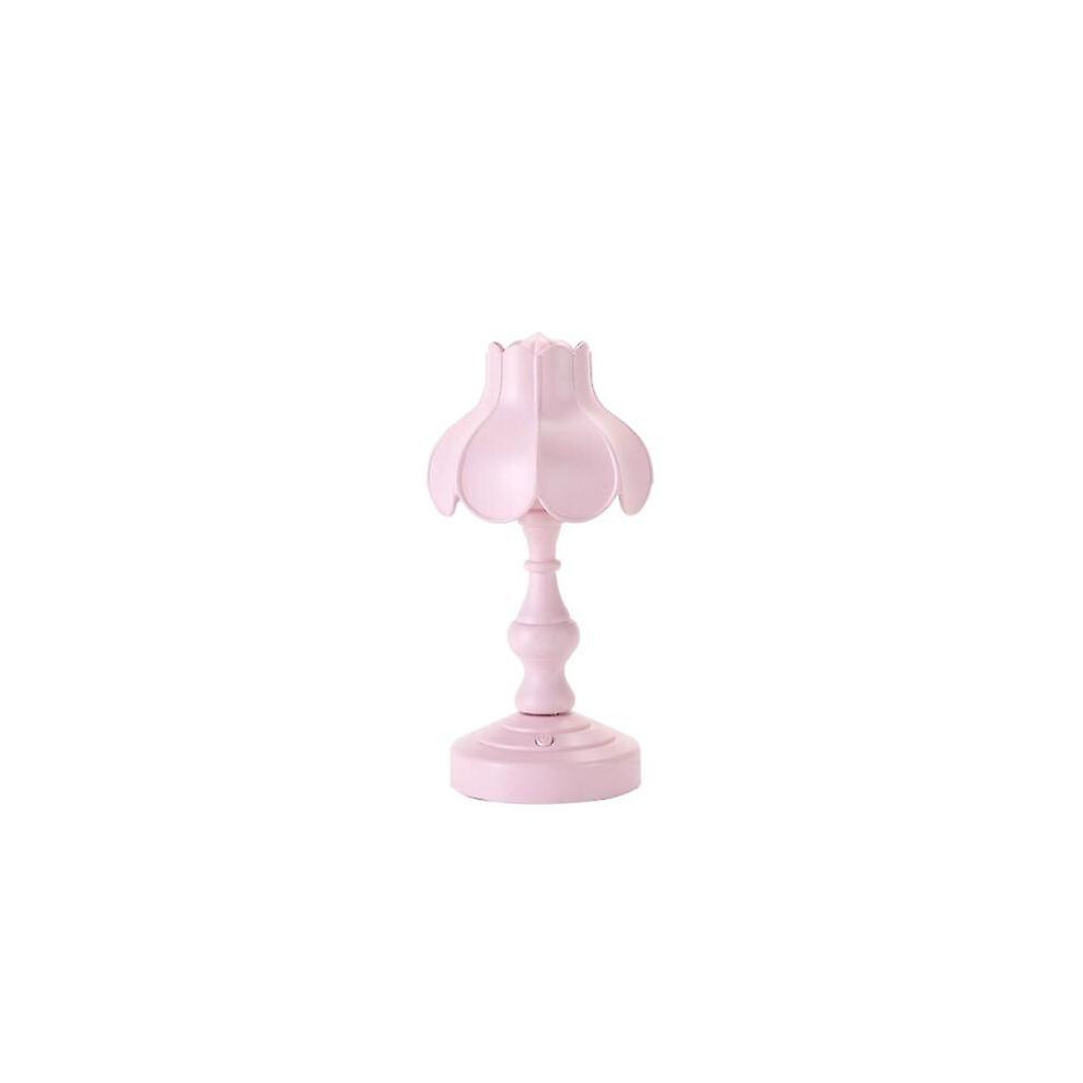 (As show, One size) New Retro LED Night Light Decoration Table Lamp Rechargeable Reading Desk Lamp Girl Gift For Dormitory Bedroom Bedside Decor