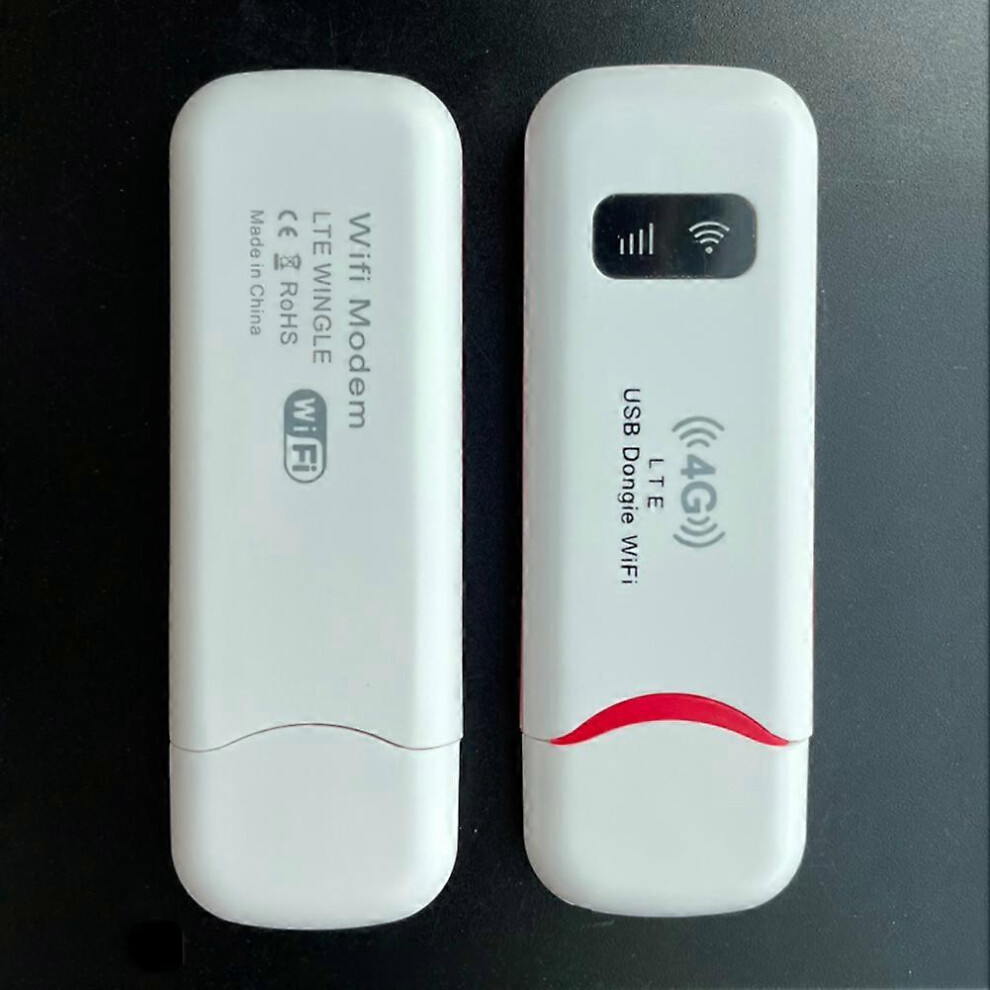 (As show, One size) 4G LTE Wireless USB Dongle Mobile Broadband 150Mbps Modem Stick Sim Card Wireless Router USB 150Mbps Modem Stick for Home Office