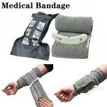 (As show, One size) 4/6inches Israel Emergency Bandage Trauma Compression Bandage Outdoor First Aid Wound Hemostasis Safety Survival Tourniquet
