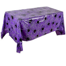 (As show, One size) Party Supplies, Halloween Event Decorations, Halloween Tablecloths, Background Wall Arrangements, Purple SpiderPurple1pcs