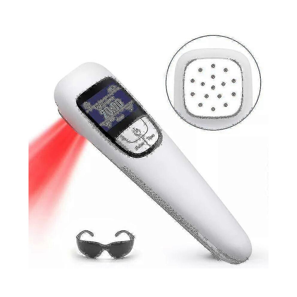 Kikidex Red/Light (As Show, One Size) 650Nm 808Nm Cold Laser Arthritis Physiotherapy Equipment Low Level Laser Therapy Device Mu