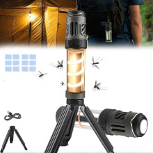 (As show, One size) 2024 New Mosquito Repeller,Waterproof Portable Zapper with Camping Lamp & Flashlight,Meet The Functions Needed for Outdoor -GSL