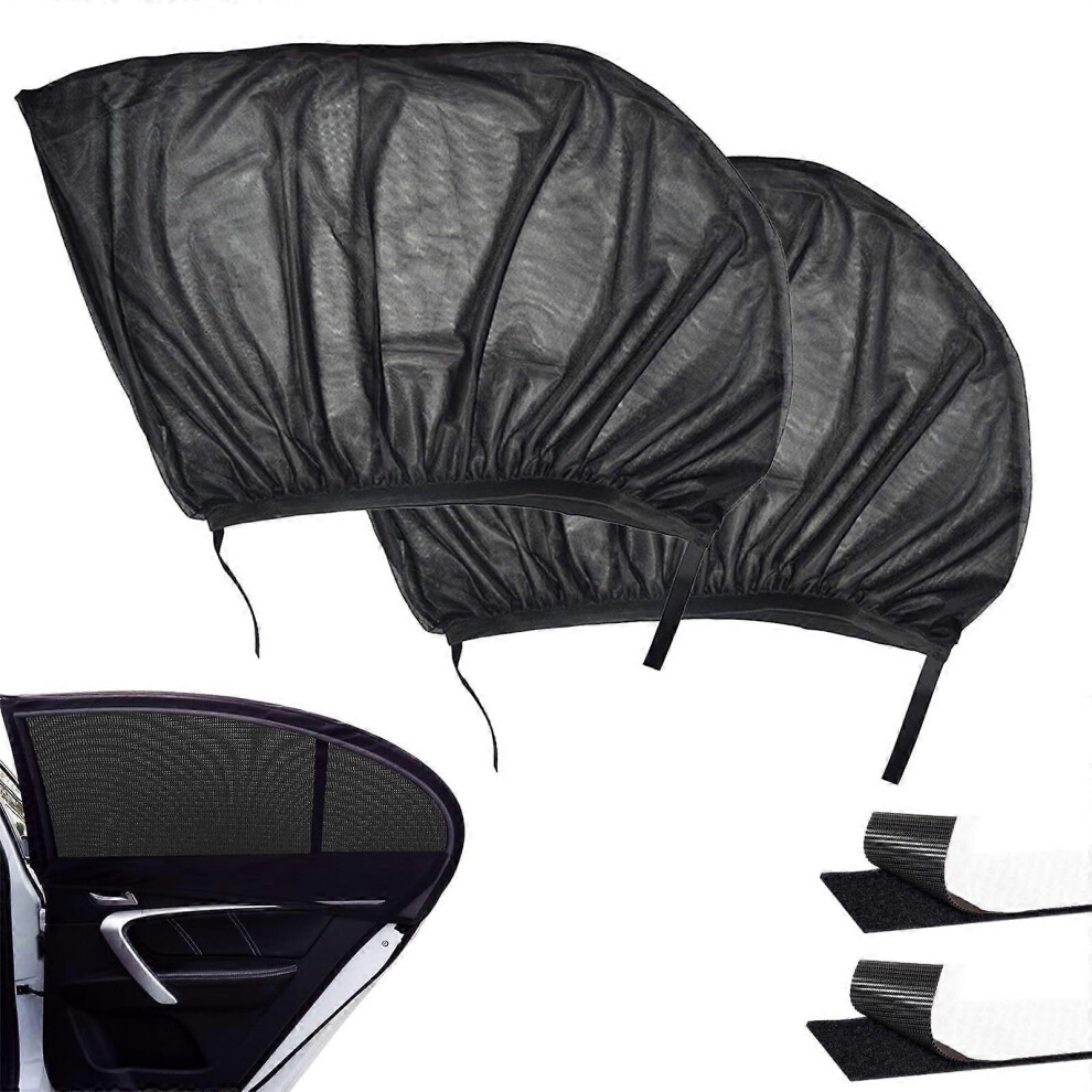 Kikidex (As Show, One Size) 2 Pcs Car Window Sun Shade For Baby, Sun Shades For Car Windows, Car Shades For Window Baby For Adults, Pets And Most Vehicles -Gs