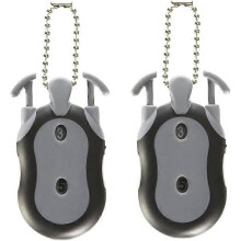 (As show, One size) Golf Score Counter Golf Stroke Counter 2-in-1 Dual Dial Handheld Clicker Counter for Counting and golf scoring (grey 2pcs)