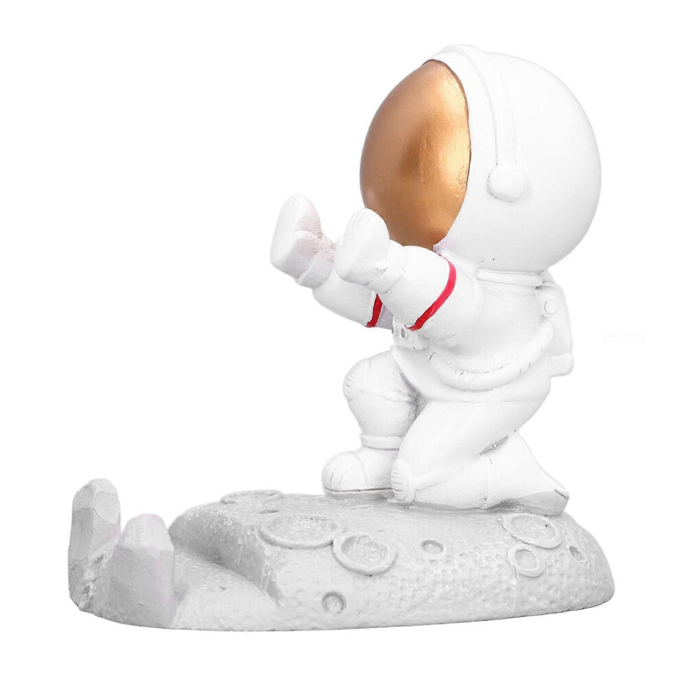 (As Show, One Size) Mobile Phone Holder Astronaut Shape Exquisite Beautiful Environmentally Friendly Bracket Ornamentgolden Astronaut Push 5033941397002