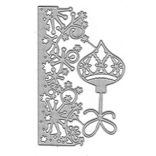 (As show, One size) Snowflake Flower Metal Die Cuts,Merry Christmas Cutting Dies Cut Stencils for DIY Scrapbooking Album Decorative Embossing Paper Dies Card Making (silv