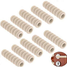 (As show, One size) Door Handle Protector Protective Handle Covers Soft Foam Kid Baby Safety Door Handle Knob Gaurd (Beige ) (10pcs)