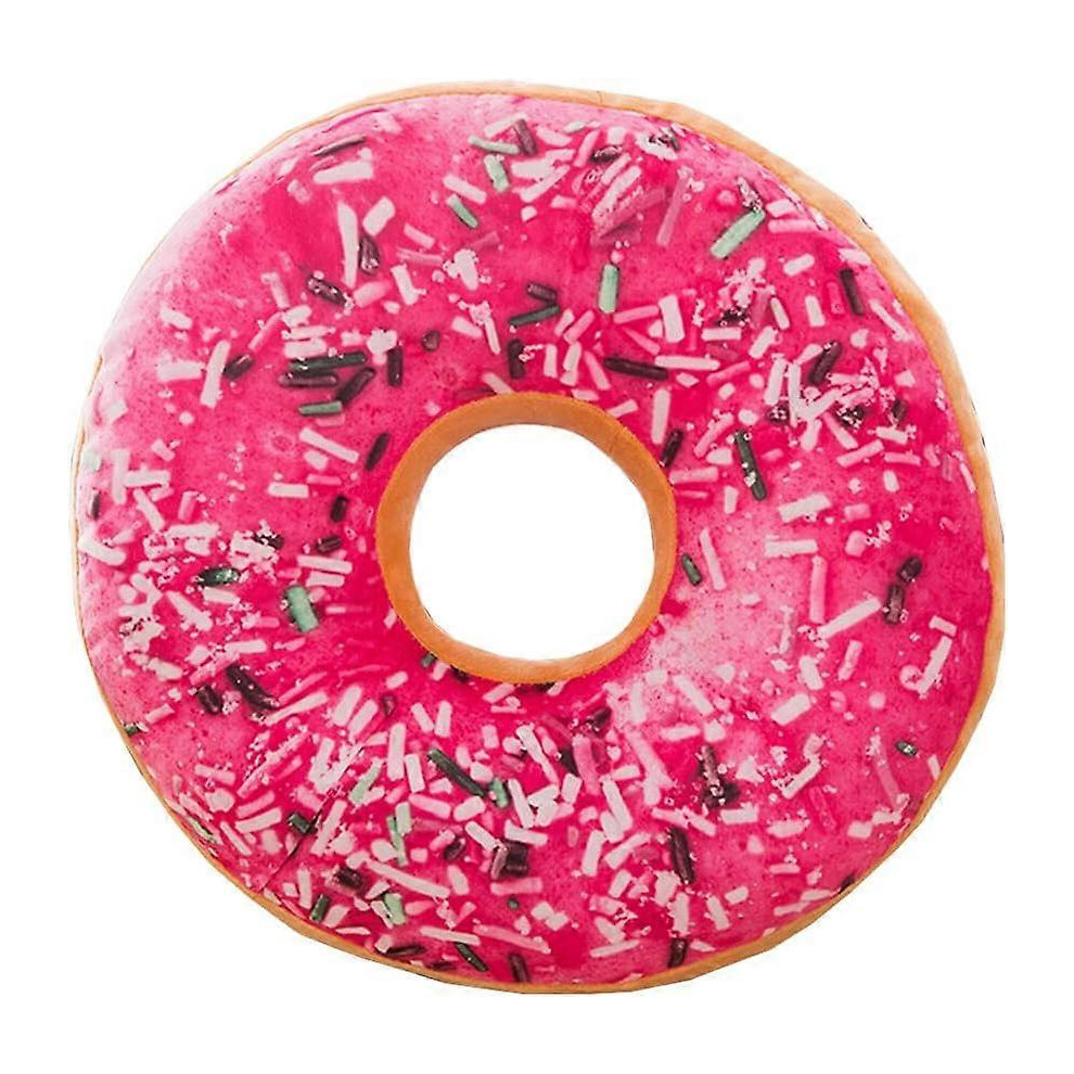(As Show, One Size) Donuts Shape Cushion, Creative Donut Pillow Cushion Single Hole Beautiful Buttocks Cushion (Pink) (1Pc) 6902676318257