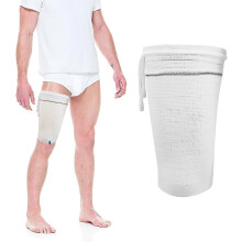 (As show, One size) Catheter Leg Bag Holder, Catheter Bag Holder With Adjustable Strap, Fabric Catheter Stabilization Device,urine Drainage Bag Cover For Wheelchairs