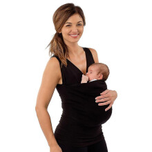 (As show, One size) Baby Carrier Kangaroo Large Pocket Vest T-shirt Men Women Dad Mom Care Bonding Shirts_cde13