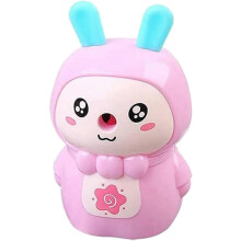 (As show, One size) Pencil Sharpener Cartoon Pencil Cutter Durable Manual Desktop Sharpener for Students (pink )(1pc