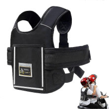 Ceinture de sécurité pour moto pour enfants, réglable, avec bandes réfléchissantes, adaptée aux enfants
