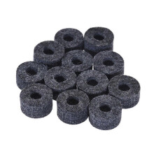 (As show, One size) 12pcs Cymbal Felts Hi-Hat Clutch Felt Drum Set Cymbal Stand Felt Washer Small Size Gray
