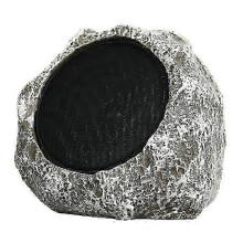 (As show, One size) Solar Wireless Bluetooth Speaker-Garden Sound Waterproof Remote Control Analog Stone Rock Speaker Lawn /Show -Brown