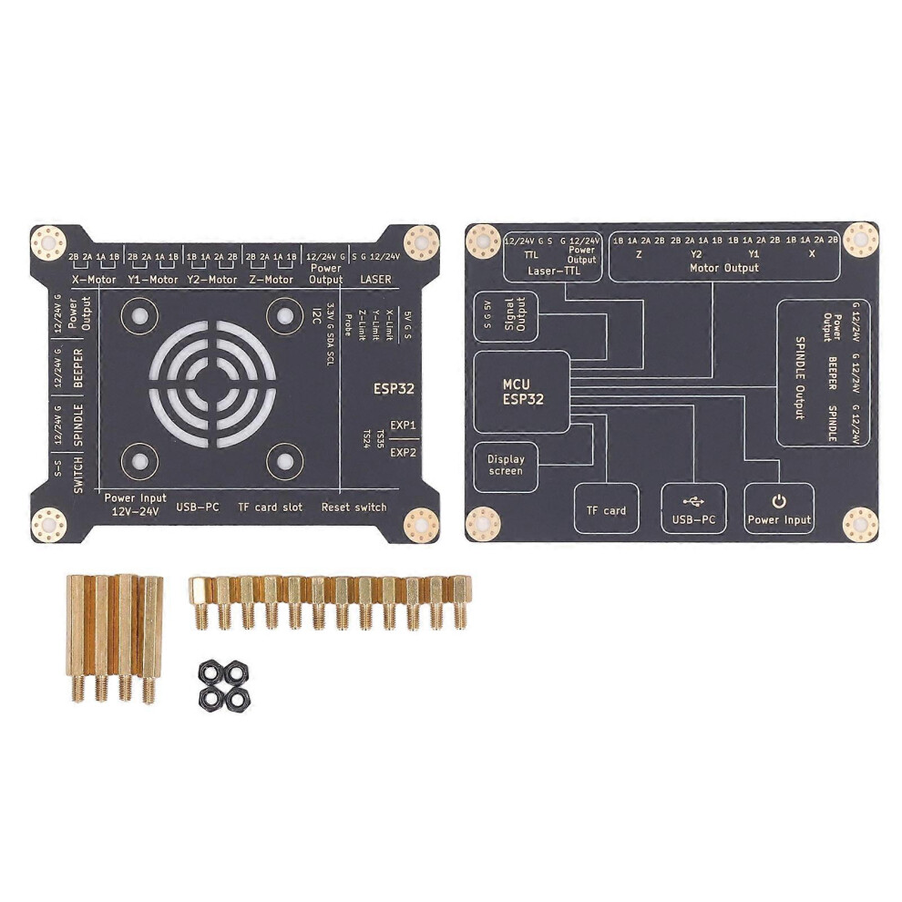 (As show, One size) Laser Engraver Control Board MKS DLC32 V2.1 Offline Control 32bit WIFI Engraving Machine Motherboard Protective Case-image-OPC-PHJX85P-NEW