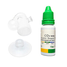(As show, One size) Aquatic Aquarium CO2 Glass Drop Checker PH Long Term Monitor Fish Bow Test