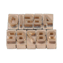 (As show, One size) Diy Design Leather Hot Foil Embossing Dies Stamping Number Leather Stamp Mould